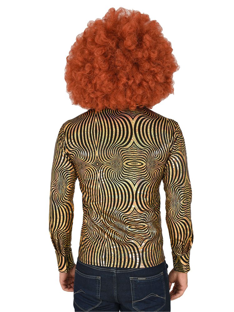 70s Gold Shirt – Mens Disco Shirt | 70s Fancy Dress