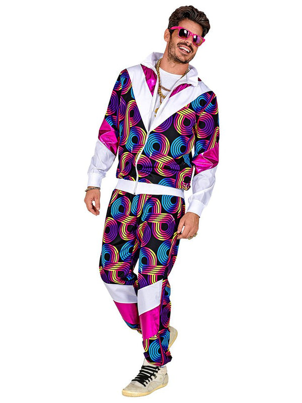 80s Disco Shell Suit Costume – Purple Retro Tracksuit | 80s / 90s Fancy Dress