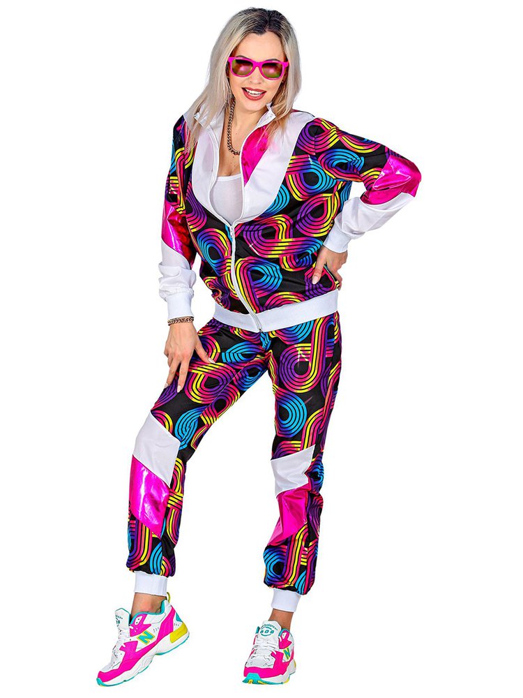80s Disco Shell Suit Costume – Purple Retro Tracksuit | 80s / 90s Fancy Dress